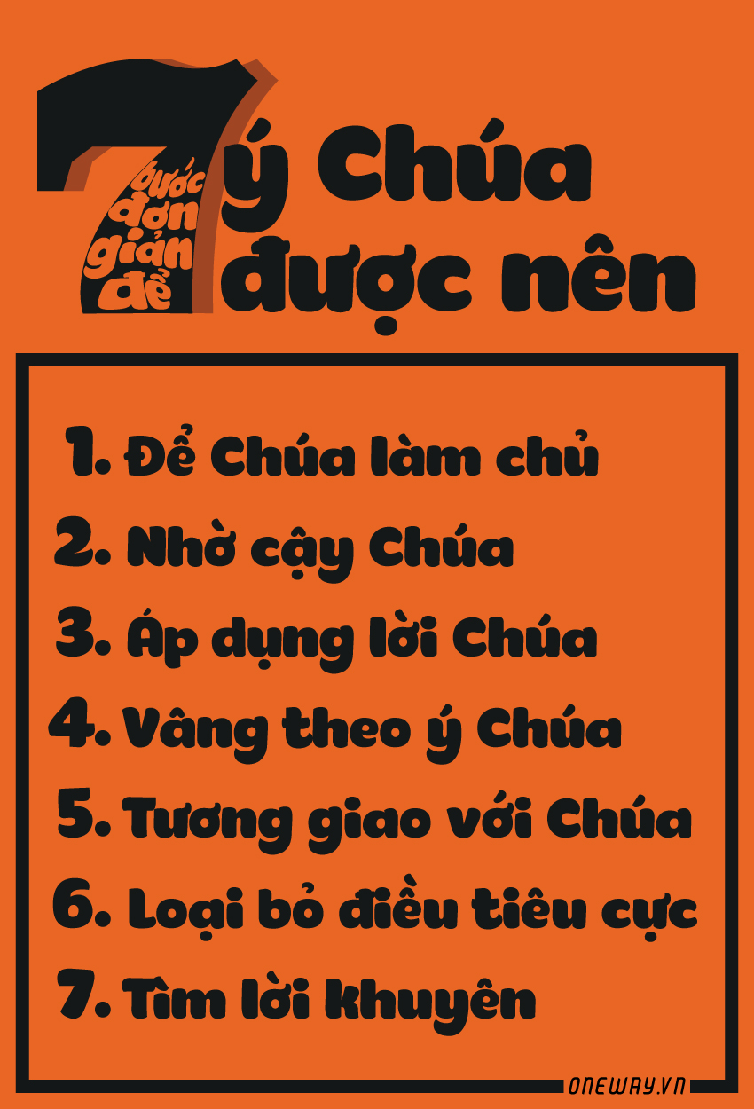 7 bước đơn giản để “ý Chúa được nên”