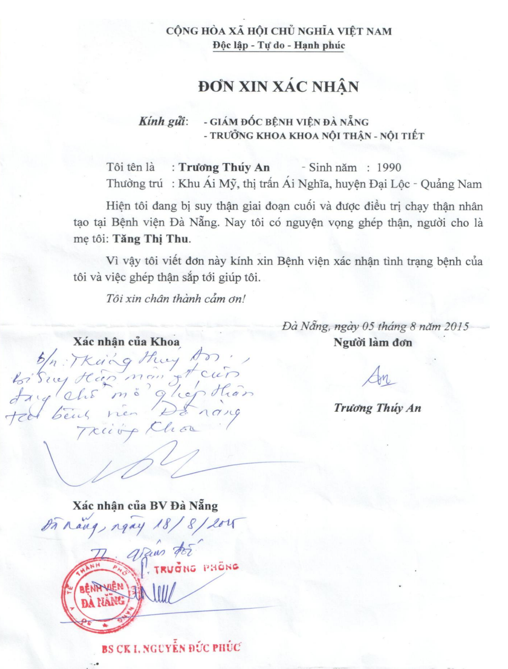 Bức Tâm Thư Từ Hội Thánh Trường An – Quảng Nam