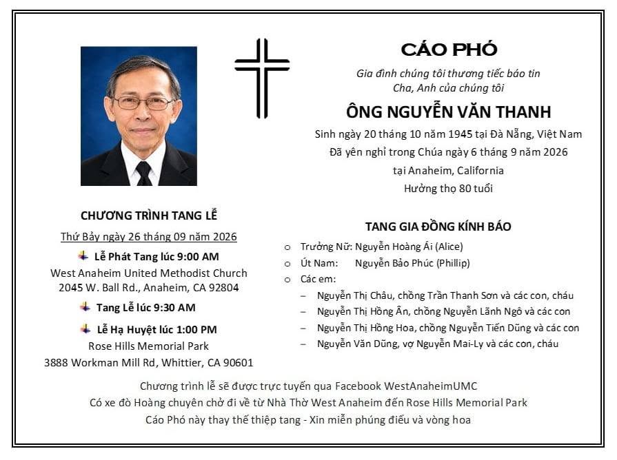Tạm biệt Nhạc sĩ Nguyễn Văn Thanh: Người chắp cánh cho những giai điệu Thánh Ca